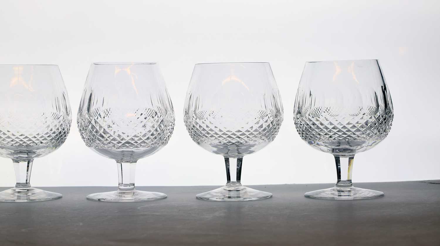 A set of five Waterford Crystal 'Colleen' pattern brandy glasses - Image 4 of 6