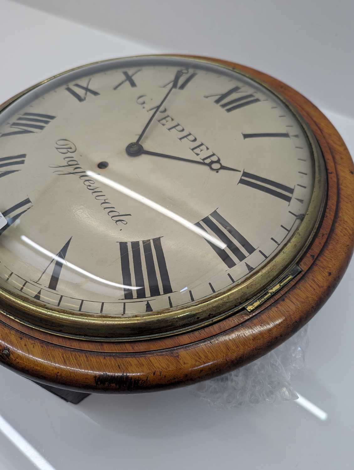 A mahogany fusee wall clock - Image 10 of 22