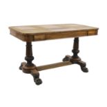 A Victorian rosewood centre table,