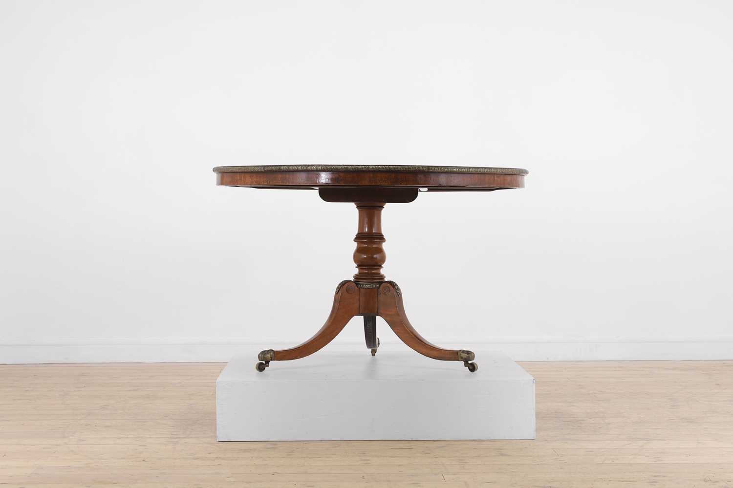 A Regency mahogany and brass centre table, - Image 2 of 7