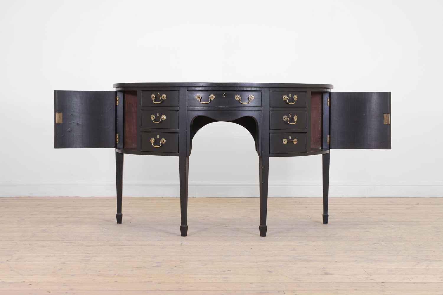 A George III-style ebonised sideboard, - Image 3 of 7