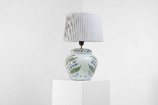 An Iznik-style porcelain table lamp by OKA,