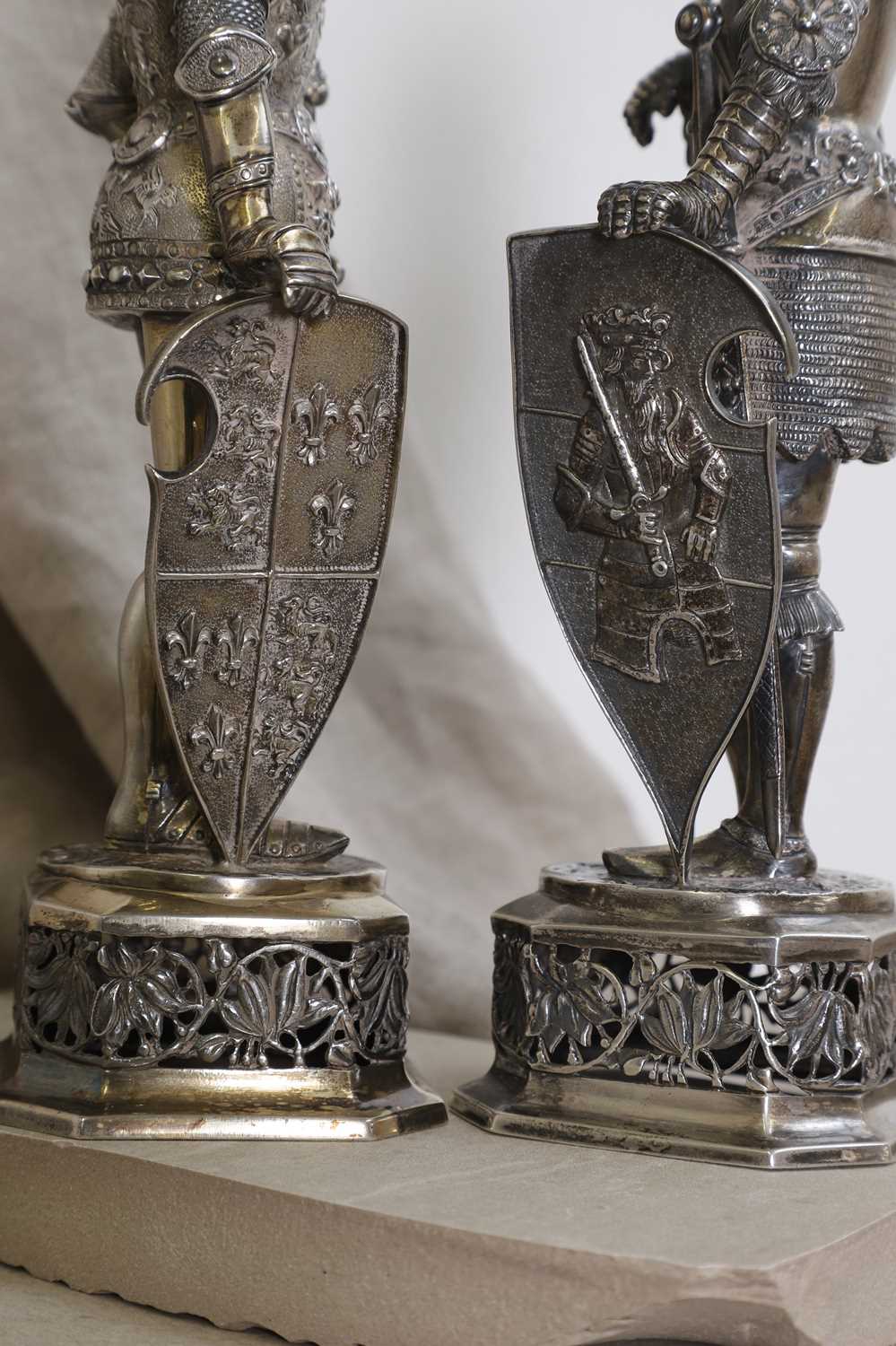 A pair of silver and ivory-mounted figures, - Image 15 of 16