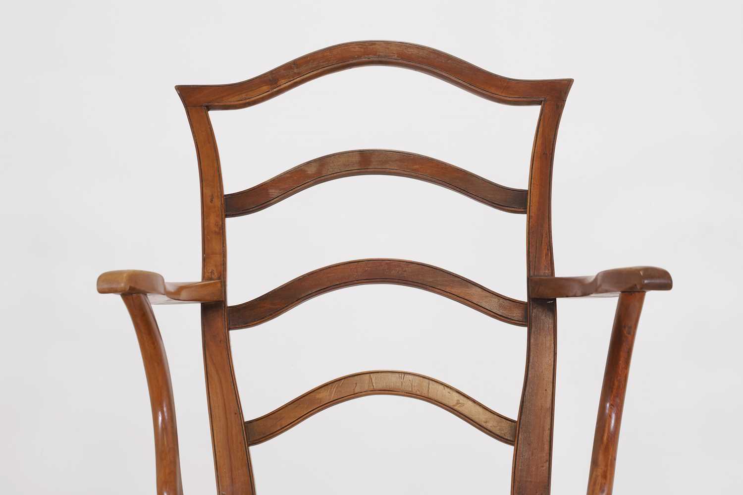 A set of seven vernacular elm and fruitwood chairs, - Image 7 of 7