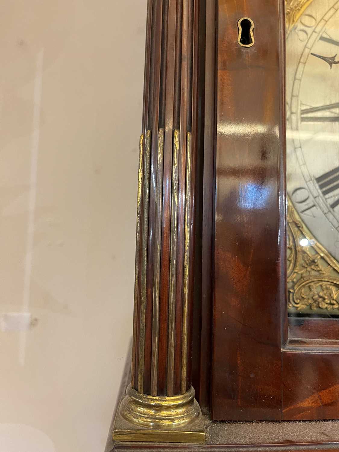 A George III mahogany longcase clock, - Image 15 of 49