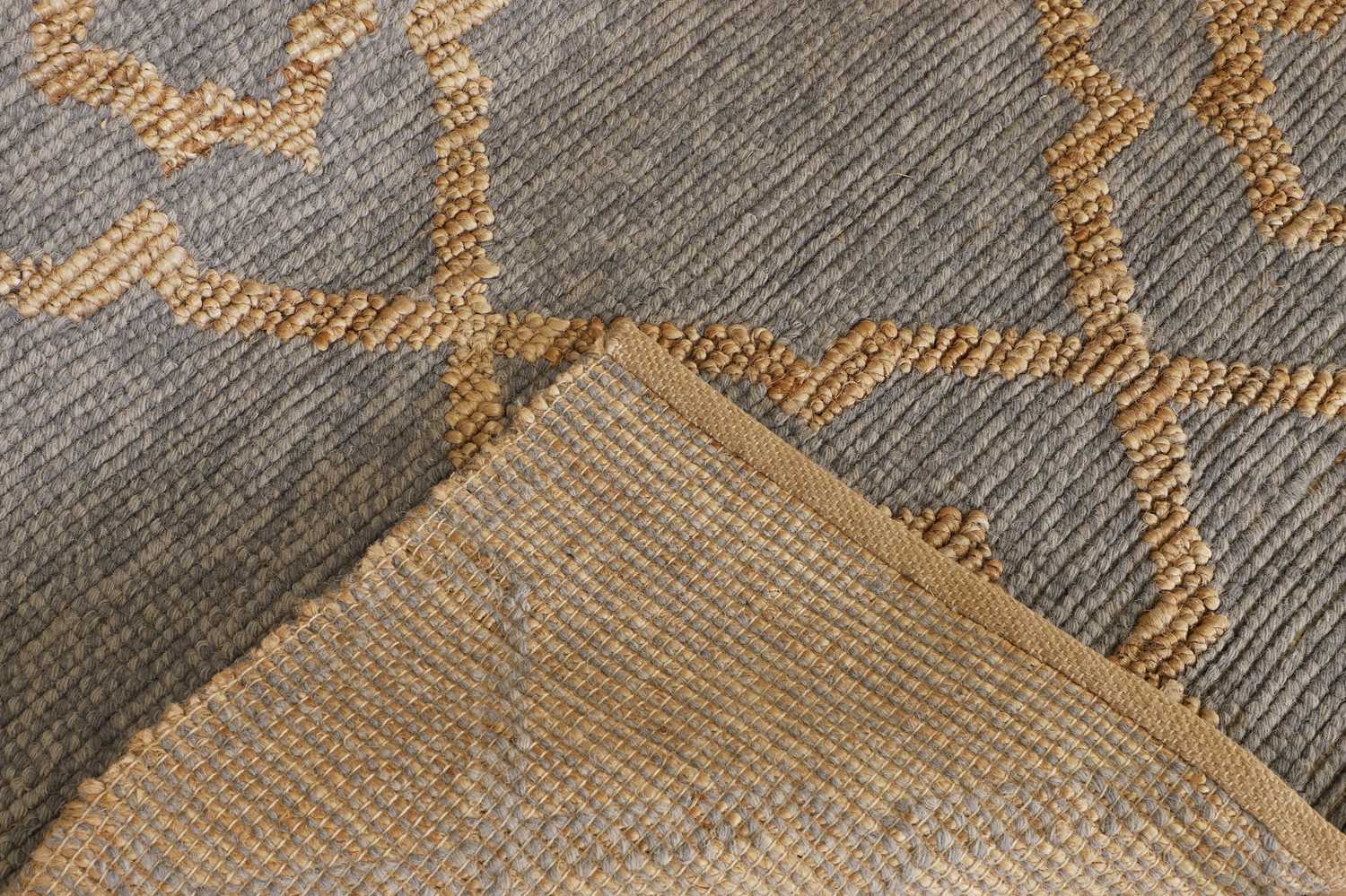 A jute and wool carpet, - Image 9 of 9