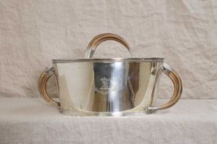 A late Victorian silver-plated game tureen and cover,