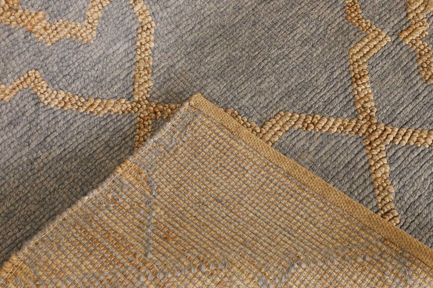 A jute and wool carpet, - Image 5 of 9
