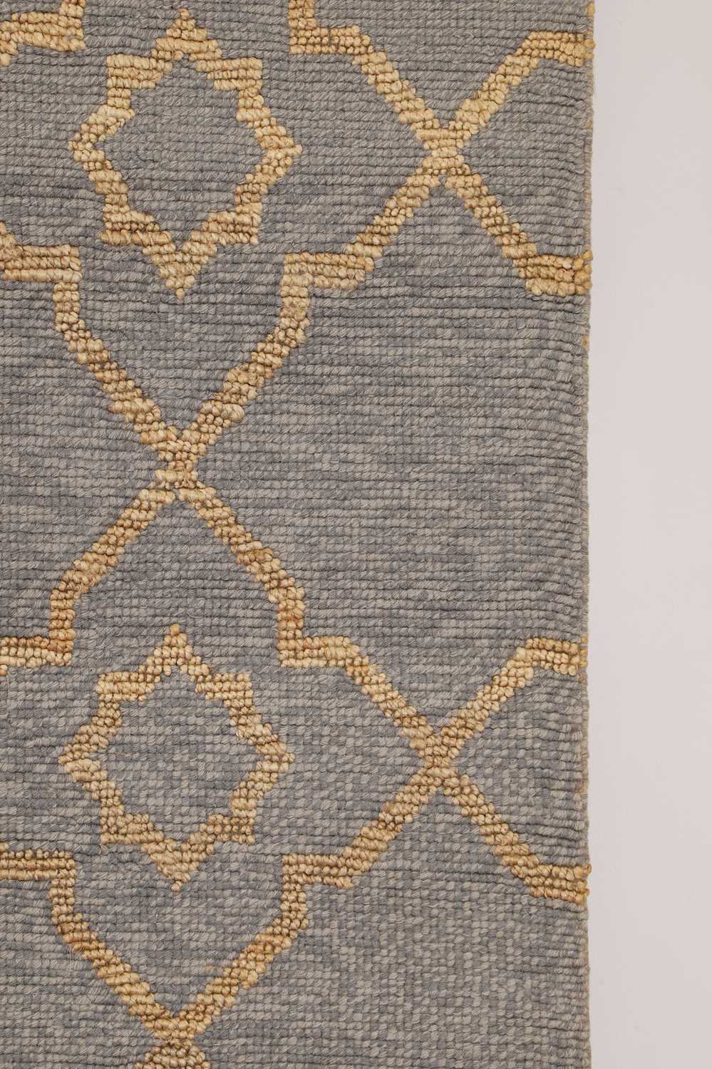 A jute and wool carpet, - Image 3 of 9