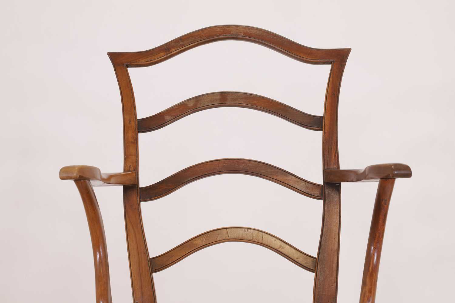 A set of seven vernacular elm and fruitwood chairs, - Image 3 of 7
