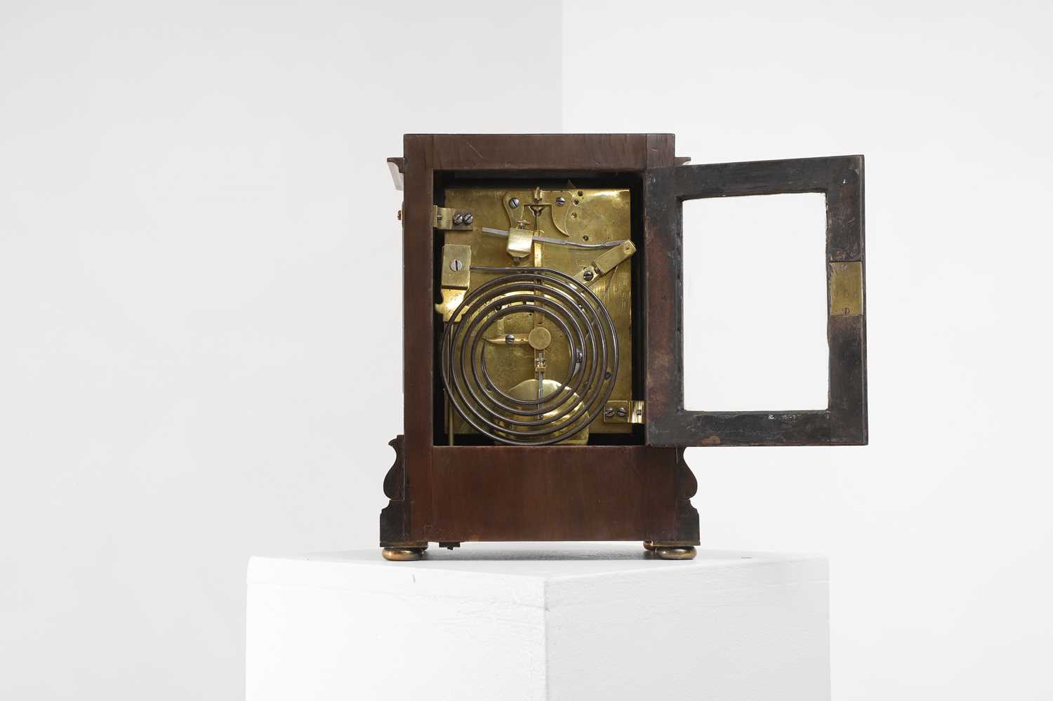 A Regency mahogany bracket clock, - Image 4 of 8