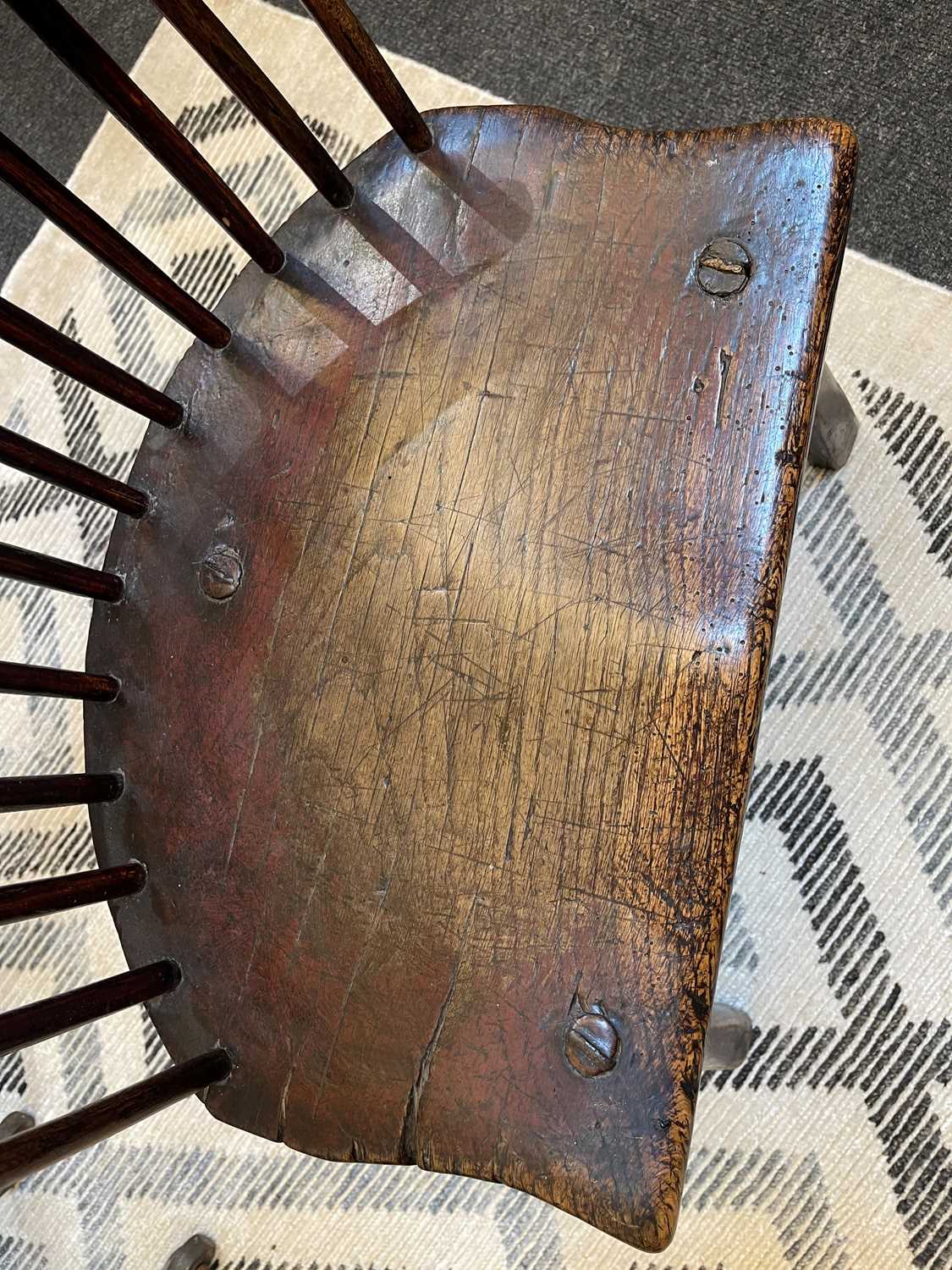 A small ash and elm comb-back Windsor chair, - Image 13 of 17