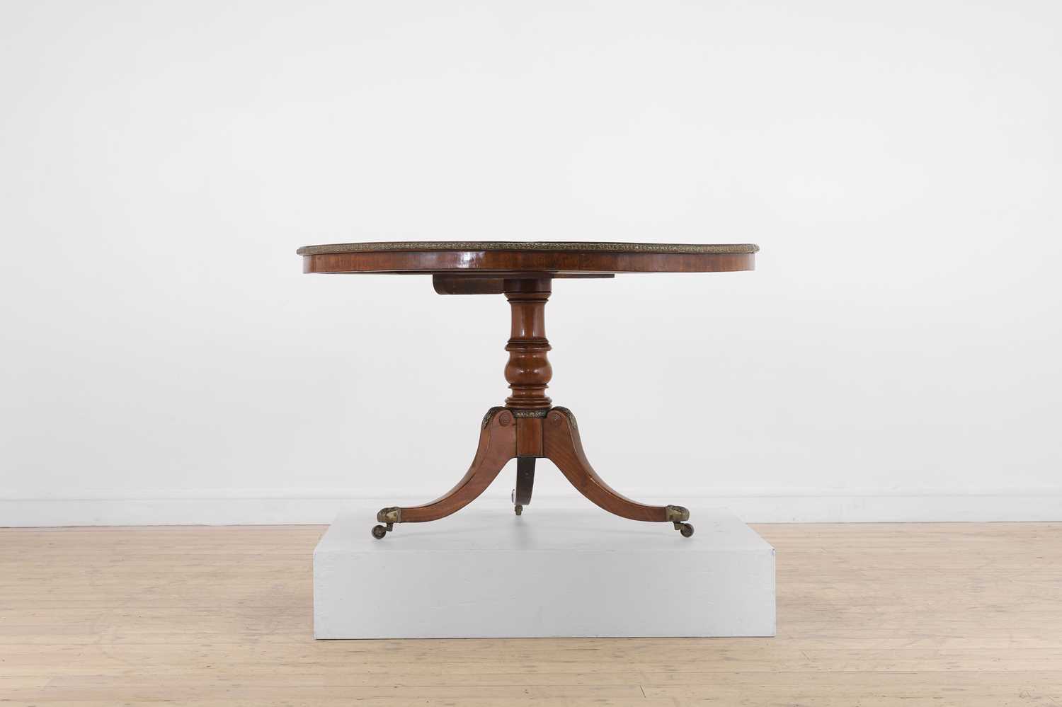 A Regency mahogany and brass centre table, - Image 3 of 7
