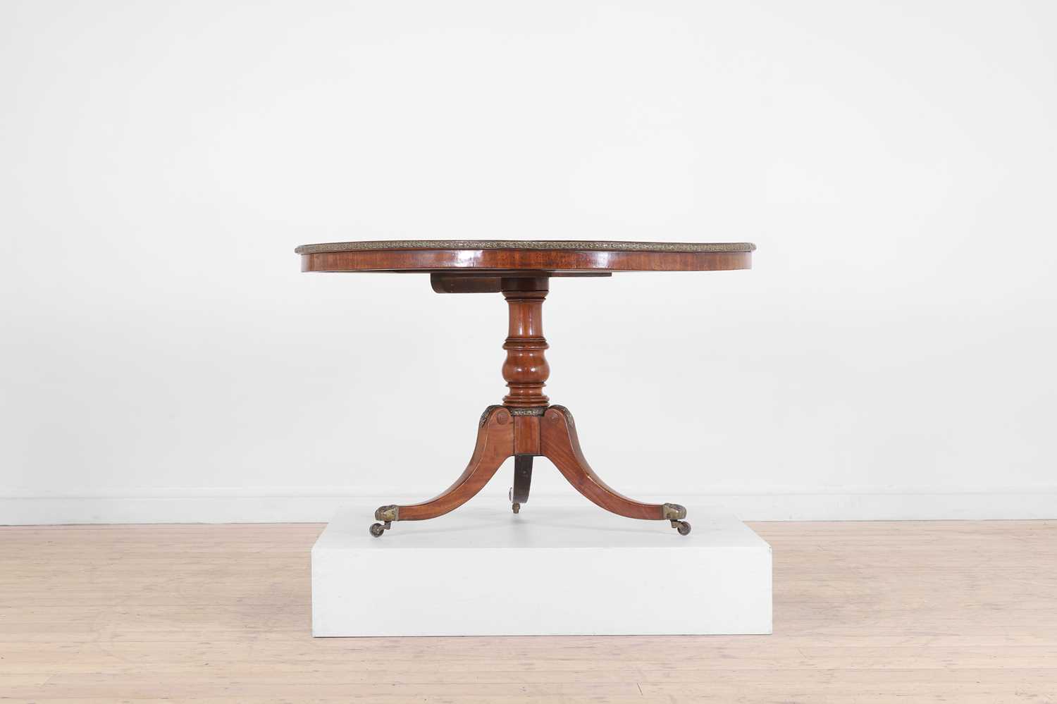 A Regency mahogany and brass centre table, - Image 4 of 7