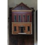 A William IV painted wooden doll's house,
