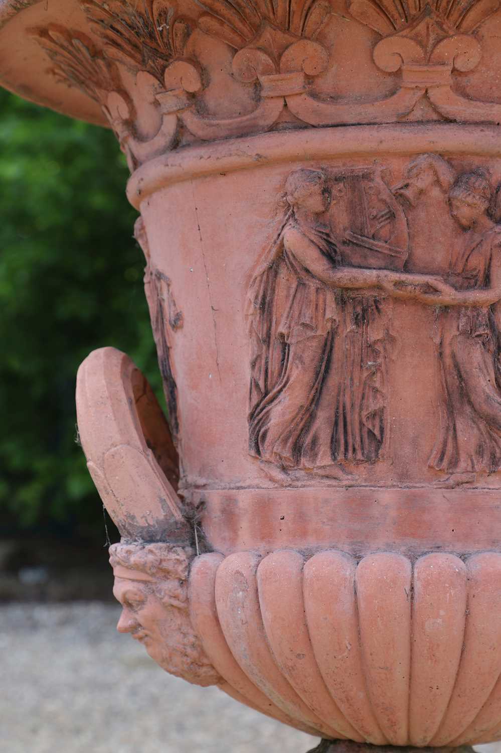 A terracotta garden urn, - Image 7 of 10