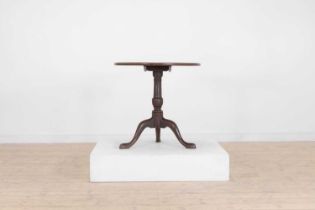 A George II mahogany tripod table,