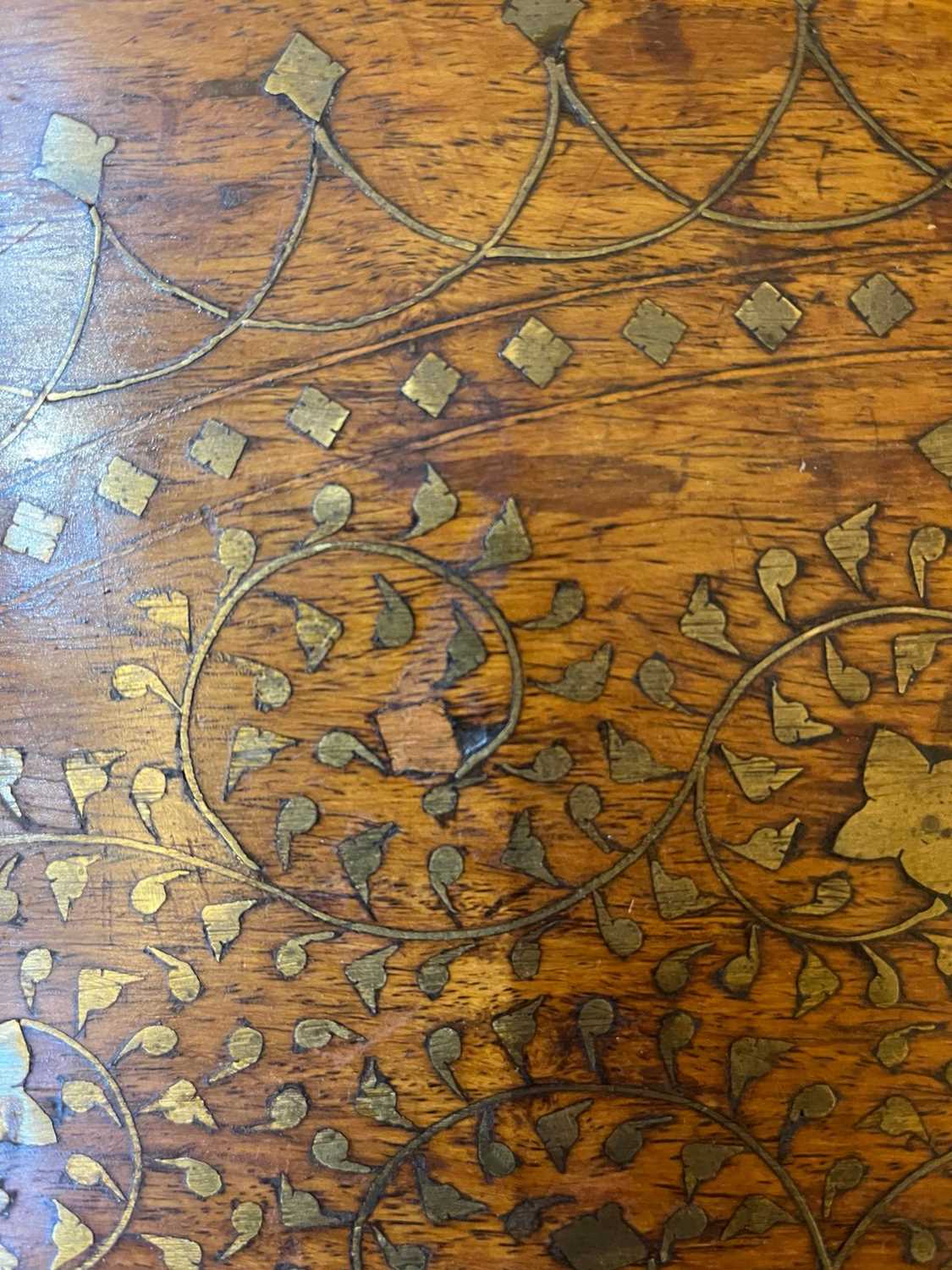 A teak and brass occasional table, - Image 20 of 27