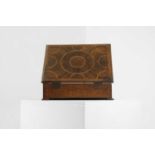 A William and Mary oyster-veneered olivewood lace box,
