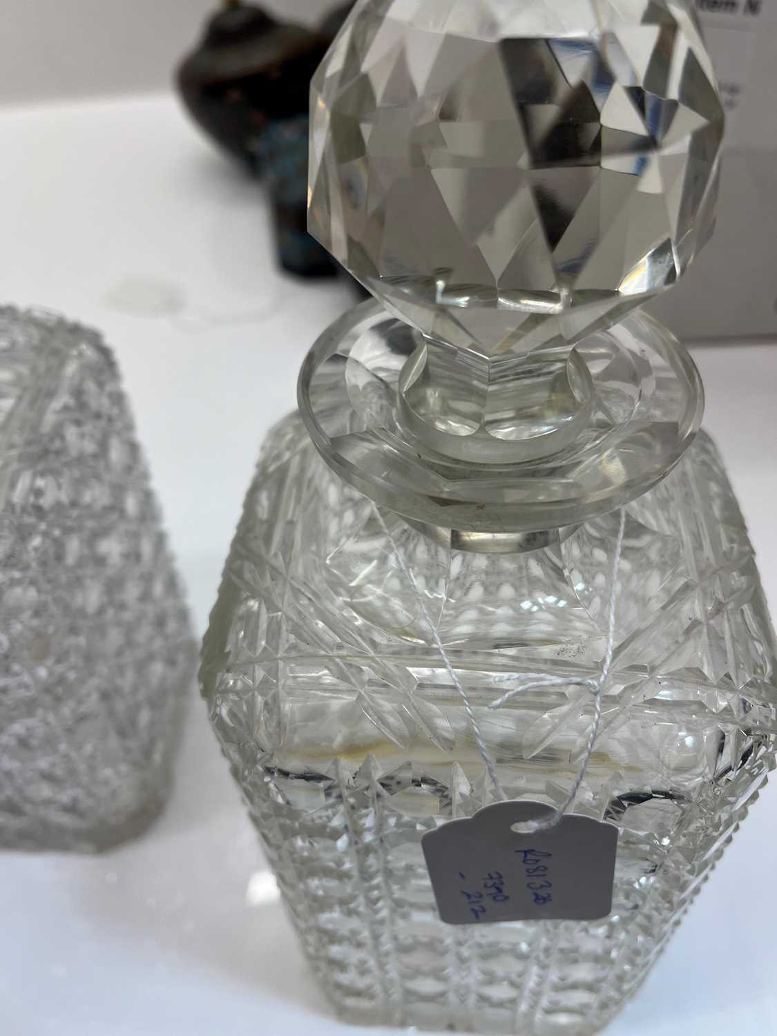 A collection of four cut glass spirit decanters, - Image 23 of 32