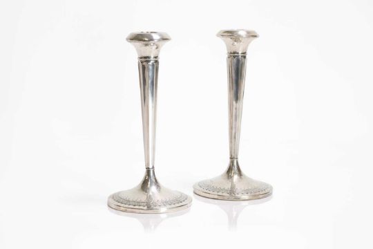 A pair of Liberty & Co. silver candlesticks, - Image 2 of 30