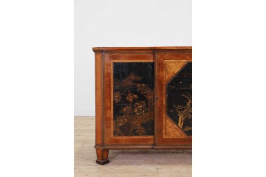 A satinwood, harewood and japanned cabinet, - Image 2 of 43