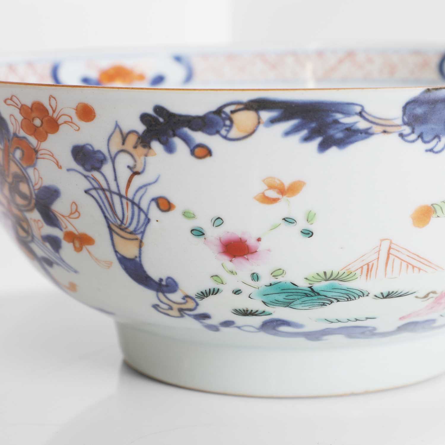 A Chinese export famille rose bowl, - Image 5 of 5