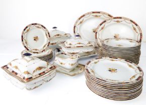 A Victorian Sampson & Hancock dinner service in the Alexandra pattern comprising 11 x 24.5 cm plates