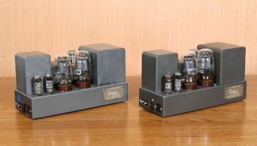 Two The Quad II Amplifier mono block valve amps - serial numbers 59834 and 78544, no cables,