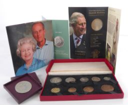 A George VI (1936-1952) nine coin proof set, 1950 - comprising Halfcrown to Farthing, in original