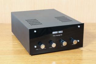 An Audio Note 'The Preamp Kit' valve hi-fi preamplifier - fully built, with mains lead, powers up,