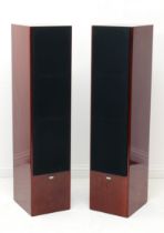 A pair of large Heco Superior 1040 3-way floorstanding hi-fi stereo loudspeakers - German, 1990s,