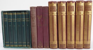 A boxed set of Walter Scott's poetical works (Adam & Charles Black 1874), a part set of three John