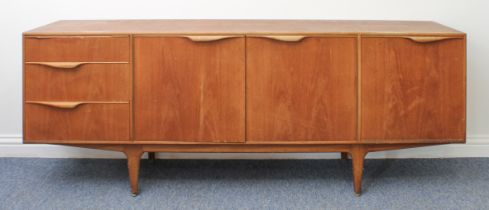 Tom Robertson for McIntosh of Kirkcaldy, Scotland: a retro teak Dunvegan sideboard - with a pair