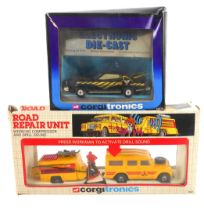 A Corgi Toys diecast Corgitronics 1007 Land Rover Road Repair Unit - in the original box (M, box F-