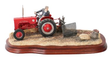 A Border Fine Arts limited edition model, 'Lifting the Pinks (International B250 Tractor)' with