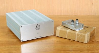 An Audio Note R-Zero RIAA Valve Phono Stage - serial no. AB0021, in silver and brushed alloy case,