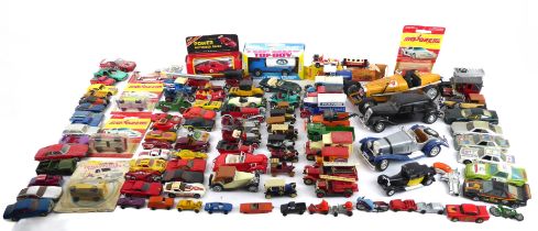 A collection of boxed and unboxed diecast toys - including Hot Wheels, Majorette, Siku, Lone-Star,