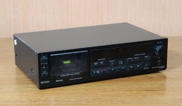 A vintage mid-1980s Denon DR-M33HX 3-head hi-fi cassette tape deck - powers up when catalogued, main