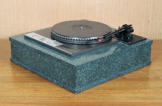 A Garrard Model 401 turntable record player - appears to have been professionally restored to a high