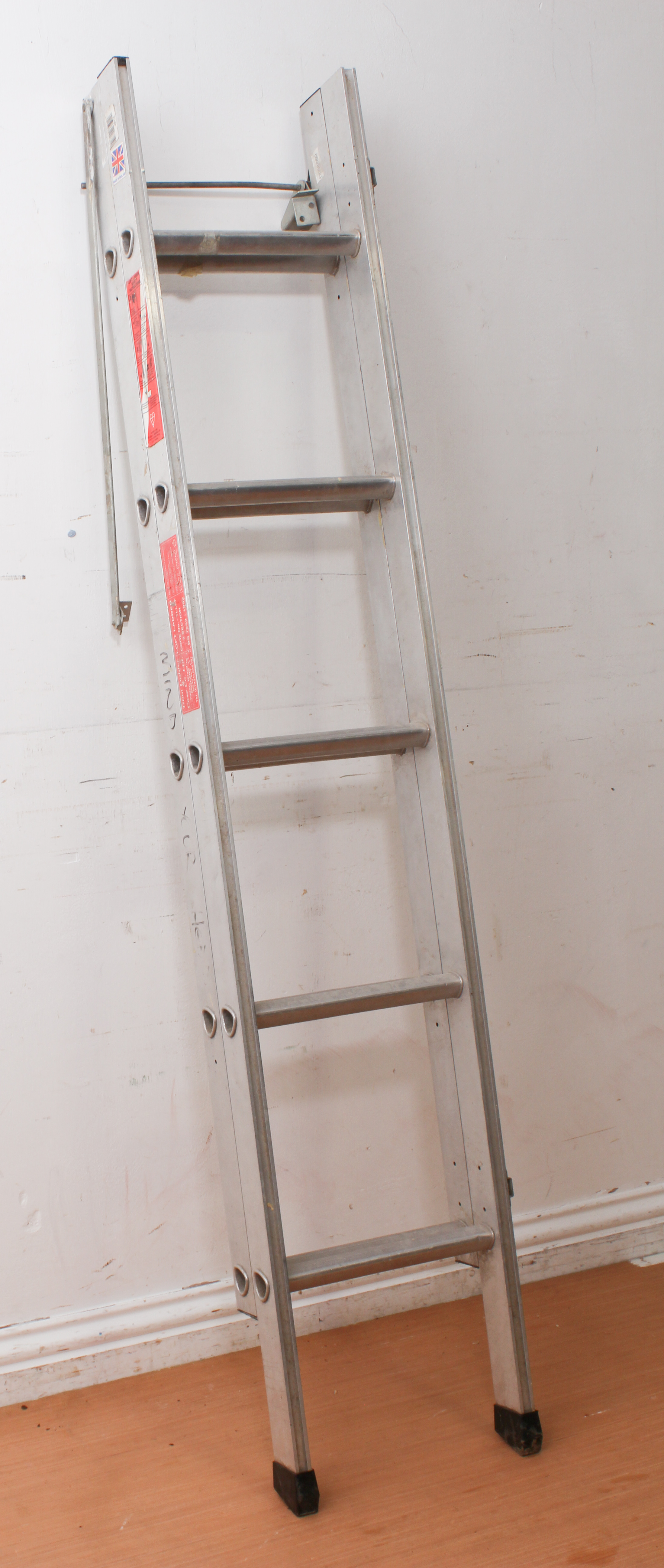 A two-section loft ladder