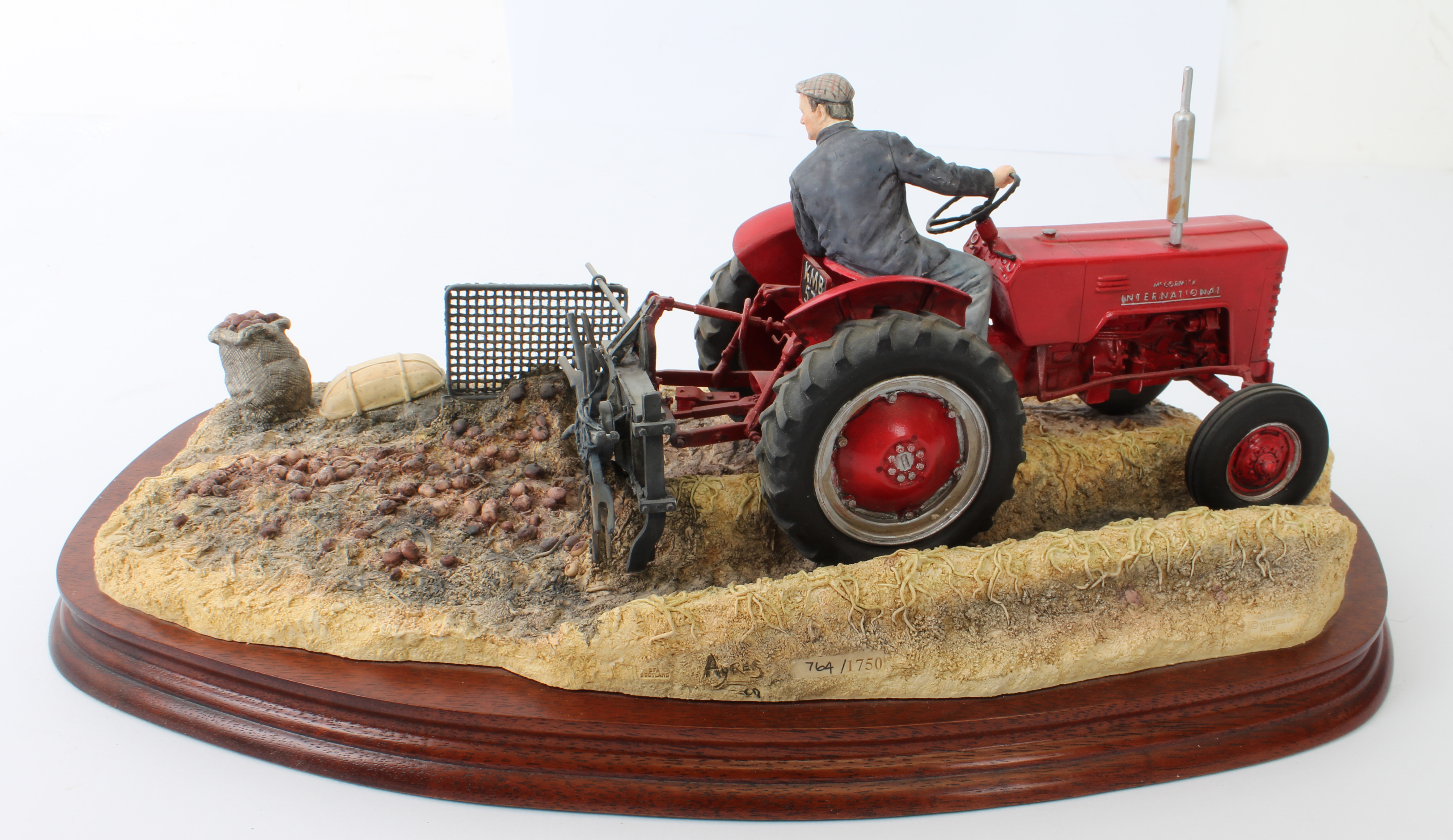 A Border Fine Arts limited edition model, 'Lifting the Pinks (International B250 Tractor)' with - Image 2 of 5