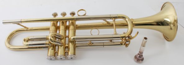 A B&S 'Sonora' brass trumpet (cased)