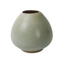 Alan Spencer Green (1932-2003) - a stoneware green glazed vase, incised monogram ASG to base, 12