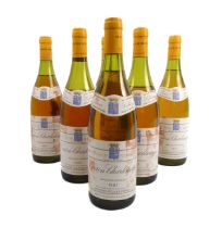 Six bottles of 1987 Corton-Charlemagne - Olivier Leflaive Frères