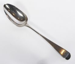 A late 18th century Irish silver table spoon - John Power, Dublin 1799, Old English pattern with