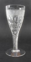 A large 20th century goblet with air-twist stem (21 cm high)