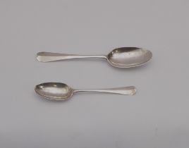 A George I Britannia standard silver rat tail table spoon - London 1716, maker's mark indistinct,