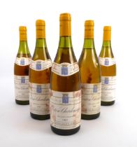 Six bottles of 1987 Corton-Charlemagne - Olivier Leflaive Frères