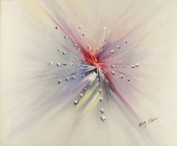 Roy Pierot (Modern Continental School) Abstract Explosion oil on canvas, signed 19¾ x 24¼ in (50 x